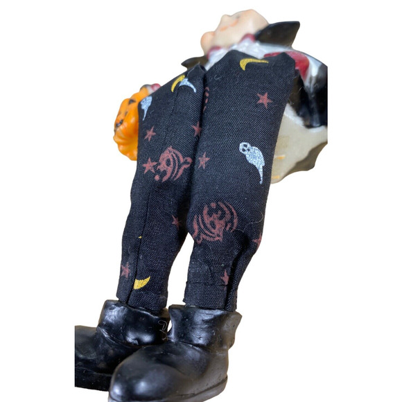 Vintage 90s Dracula Vampire Halloween Home Decor Shelf Sitter 7” - Picture 3 of 7